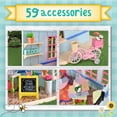 thumbnail image 5 of Honey Bee Acres In Bloom Flower Shop Dollhouse – 59 small accessories, Pretend Set for Kids Ages 3+, 5 of 9