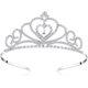 thumbnail image 1 of wonima44 Lovelyshop Rhinestone Crystal Tiara-Wedding Bridal Prom Birthday Pegeant Prinecess Crown (Heart）-1 Pack, 1 of 1