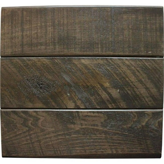 American Heartland 32116RDWPT Rustic Shutter Door Kitchen Island in Rustic Driftwood with Pine Top