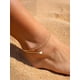 thumbnail image 2 of Tobillera ChicSilver de plata de ley 925 chapada en oro, 2 of 9