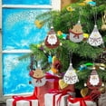 thumbnail image 2 of Christmas pendants Christmas decoration Metal Christmas tree pendants 6 pieces Santa Claus, snowman and moose designs Christmas pendants Christmas tre, 2 of 5