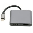thumbnail image 3 of USB Cto High Definition Multimedia Interface Adapter,USB C to Dual USB Cto Dual High Definition Multimedia Interface Adapter USBC Docking Station Professionally Tested, 3 of 9