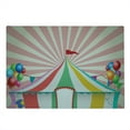 thumbnail image 2 of Circus Cutting Board, Old Style Vintage Circus Tent with Balloons Carnival Celebration Performance Animals, Decorative Tempered Glass Cutting and Serving Board, Large Size, Multicolor, by Ambesonne, 2 of 5