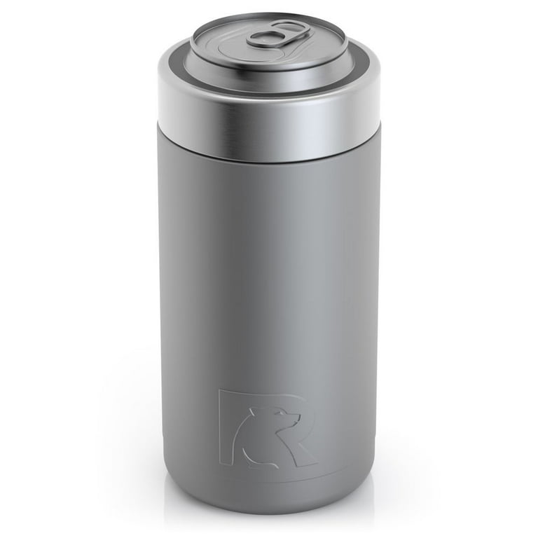 RTIC Can Cooler Insulated, Drink, Beverage, Bottle, Soda Can Cooler with  Lid, Stainless Steel Metal, Double Wall Insulation Coozie for Cans, Sweat