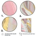 thumbnail image 3 of Designart Pink And Gold Marble Abstract III Canvas Wall Art, 3 of 5