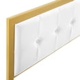 thumbnail image 2 of Ergode Teagan Tufted King Performance Velvet Headboard - Gold White, 2 of 5
