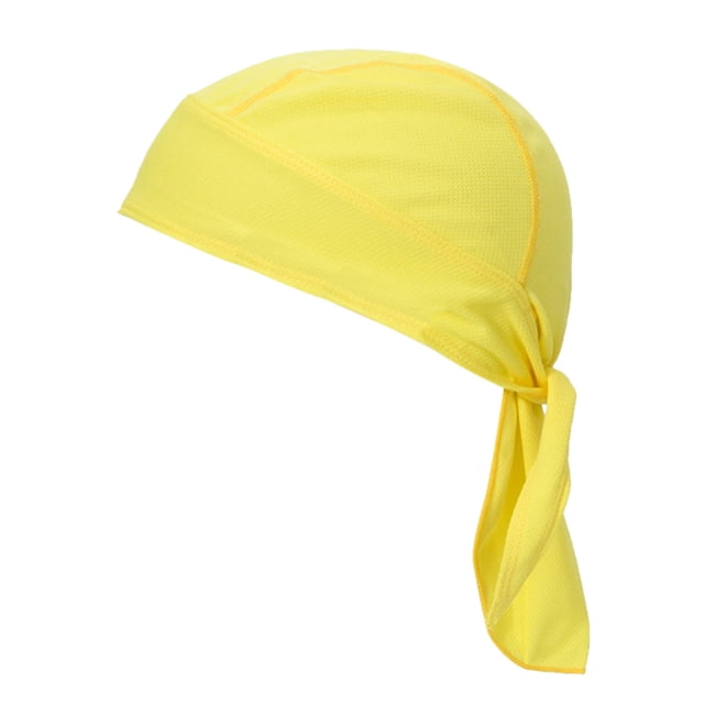 TOPTIE Do Rag Cycling Pirate Hat Cooling Helmet Liner Skull Cap Headwear-Yellow