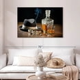 thumbnail image 2 of Elephant Stock Retro Whiskey Drink Wall Art - Horizontal Canvas Wall Art - Living Room Wall Decor - Food And Drink Canvas - Gray And Brown Decor - 45" x 30", 2 of 8