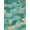 Teal Turquoise, Pattern 20, variant on ODIKA 8'x10' Washable Area Rug Durable, Non-Slip Turtle Stained Mosaic Ocean Border Entryway Teal Beachy Nautical Flowing Dynamic for Living Room, Under Sectional, Family