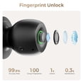 thumbnail image 2 of Door Knob LNDU Electronic Fingerprint Lock Room Smart Door Lock Zinc Alloy Matte Easy Installation, 2 of 8