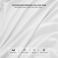 thumbnail image 6 of Lux Decor Collection Twin XL Bed Sheets - Brushed Microfiber 3 Piece Bed Sheets Set Upto 16 Inches Deep Pocket, White, 6 of 10