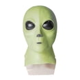 thumbnail image 4 of Disfraz de extraterrestre para adultos, ideal para fiestas de cumpleaños, juegos de rol y carnaval. Verde, 4 of 9