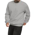 thumbnail image 2 of KISSMODA Men's Crewneck Sweatshirt Casual Long Sleeve Sweat Shirts Comfy Basic Winter Pullover Shirt, 2 of 4
