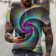 thumbnail image 1 of Camiseta de manga corta de verano para hombre de marca Tech Swirl Información digital Impresión 3D Camiseta de hombre Harajuku Moda Streetwear Tamaño 5XL Tan Jianjun unisex, 1 of 2