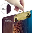thumbnail image 4 of FMSHPON Fantasy Tiger Butterfly Clipboard Hardboard Wood Nursing Clip Board and Pull for Standard A4 Letter 13x9 inches, 4 of 8