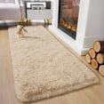 thumbnail image 2 of Alfombra Chicrug Shag Runner de felpa, color caqui, 61 x 305 cm, 2 of 7