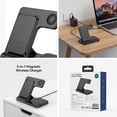 thumbnail image 7 of 3-in-1 Wireless Charger For IPhone17 16 15 14 13 12 11 X 8 IWatch AirPods Fast Charging Station Versatile Compatibility Easy To Use, 7 of 7