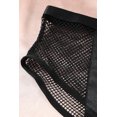 thumbnail image 4 of ABPHQTO Conjunto de lencería de malla de cuero sintético con tirantes halter negros para mujer, 4 of 5