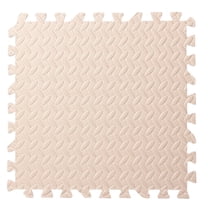 Wovilon Plastic Foam Floor Mat 11.81Inch Square Puzzle Eco-Friendly Carpet Foam Play Mat Foam Floor Tiles Kids Play Mat - Khaki