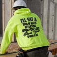 thumbnail image 2 of Opinion Of Me - Safety Yellow Hi-Vis Hoodie, 2 of 3