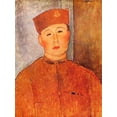 thumbnail image 2 of Modigliani, Amedeo 14x18 Black Ornate Wood Framed with Double Matting Museum Art Print Titled - Le Zouave, 2 of 4
