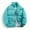 Mint Green, variant on Men Puffer Jackets Thicken Bubble Jacket Warm Stand Collar Color Block Coat Long Sleeve Zip Up Puff Jacket Outwear Dark Gray M