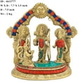 thumbnail image 6 of StatueStudio Ram Darbar Statue Brass Handmade Rama Laxman Sita & Hanuman Figure Pooja Item Home Decor For Pooja Mandir, Home Decor,Diwali Gift Item (7.5 X 3.5 X 7 Inch), 6 of 7