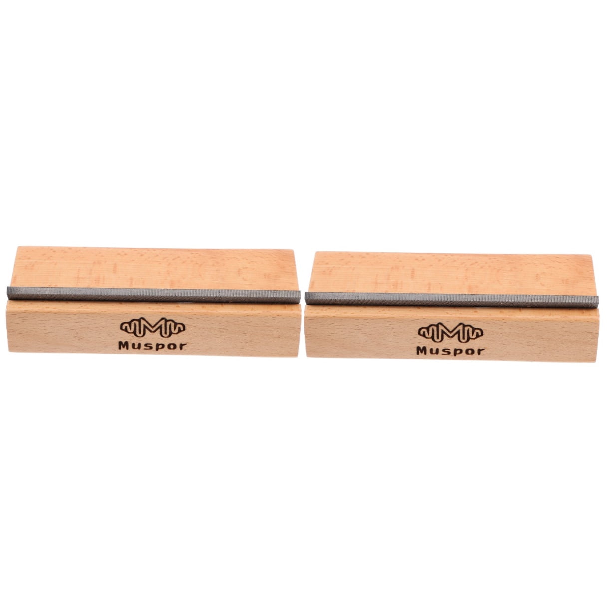 Masteelf 2 pcs  Fret Beveling File 35/90 Degree Cutting Tool Luthier Angle Tool for Guitar (Wood Color)