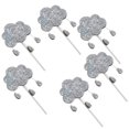thumbnail image 2 of Piezas de 6 lindas lunas durmientes con purpurina/adornos para cupcakes, accesorios para hornear postres, 2 of 9