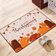 thumbnail image 3 of DouZhe Happy Thanksgiving Day Rugs Doormat, Non-Slip Machine Washable Carpets Floor Door Mat , 36" x 24", 3 of 6