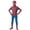 Red, variant on Superhero Full Body Costume, Halloween Spider Hero Cosplay Costume, Red and Blue Costume, Fashionable Film and Television Cosplay Jumpsuit