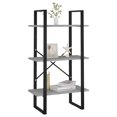 thumbnail image 2 of vidaXL Storage Shelf Concrete Grey 60x30x105 cm Engineered Wood, 2 of 4