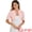 Pink, variant on Women's Ruched Short Sleeve Shrugs Bolero Cropped Cardigan M Black
