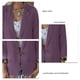 thumbnail image 4 of Blazer casual con puños de leopardo, cuello de solapa frontal abierto Blazer de mujer con frente abierto Blazer con cuello de solapa frontal abierto Valor excepcional, 4 of 5