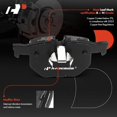 thumbnail image 6 of A-Premium 13.23 inch(336 mm) Rear Vented Disc Brake Rotors + Ceramic Pads Kit Compatible with Select BMW Models - E90 330i/330xi/335d/335i/335xi, E90/ F30 335i xDrive/335is, E84 X1, 6-PC Set, 6 of 8