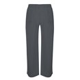 thumbnail image 3 of Vedolay Women&nbsp;Pants&nbsp;Trendy Womens Flare Leisure Pants High Waisted Crossover Workout Bootleg Pants,Gray XXL, 3 of 4