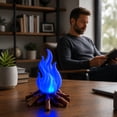 thumbnail image 3 of Atmosphere Simulation Flame Light, Decorative Campfire Night Light, Flickering LED Fire Effect for Indoor Outdoor Party Table Display, 3 of 7