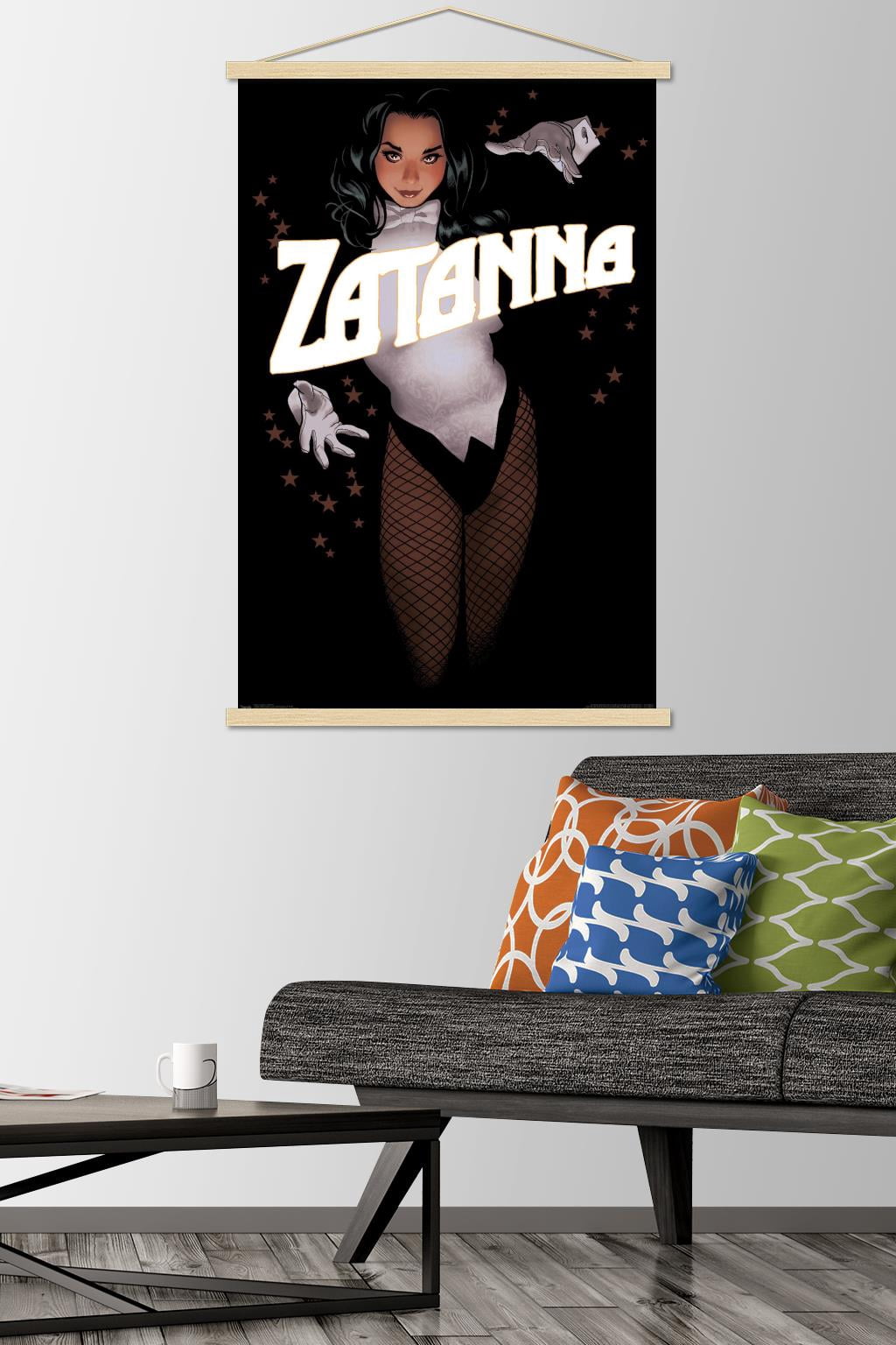 DC Comics - Zantanna - Alex Ross Portrait Wall Poster with Wooden Magnetic Frame, 22.375" x 34"