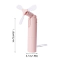 thumbnail image 3 of Clearance Ventilador de mano portátil recargable USB con batería tiempo de ejecución pequeño ventilador de mano bolsillo plegable ventilador personal regalos para mujeres niñas hombres oficina, viajes, 3 of 3