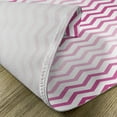 thumbnail image 5 of Ambesonne Pale Pink Place Mats Set of 4, Twisted Parallel Lines, Standard Size, Magenta White, 5 of 6