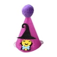 thumbnail image 2 of Aoznliie Dog Hat, Funny Adjustable Halloween Hat for Party Apparel, 4x4 inch Lightweight Pet Party Hat for Halloween Photo Props, Purple, 2 of 6