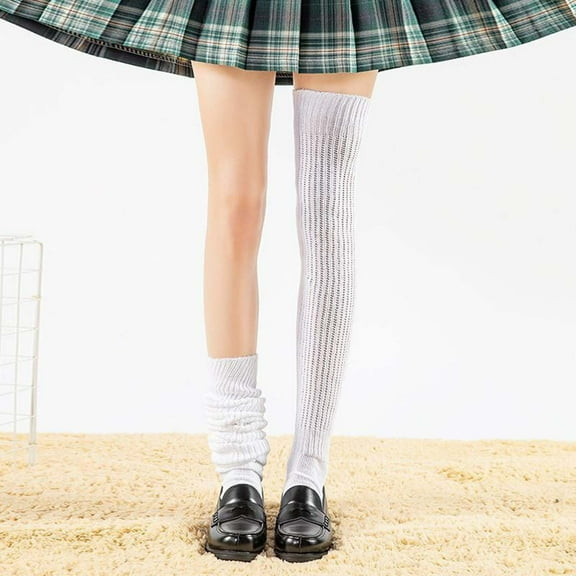 Wancir Womens Slouch Sock Scrunch Socks Soft Long Boot Socks for Women Stacked High Sock