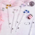 thumbnail image 3 of 1 Set Writing Pen Flower Design Portable Glass Crystal Writing Dip Pen for Student Gift Purple Glass, 3 of 6