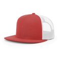thumbnail image 1 of Richardson Unisex 511 Flatbill Trucker Adjustable Snapback Baseball Cap, Red/White, One Size Fits Most, 1 of 4