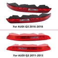 thumbnail image 1 of Luz trasera de parachoques rojo para coche, lámpara de marcha atrás con bombillas para Audi Q3 2011-2015 2016-2018 8U0945095B 8U0945096B 8UD945095 8UD945096, 1 of 3