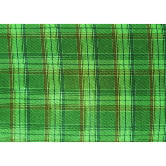 Ahgly Company Indoor Rectangle Patterned Green Area Rugs, 6' x 9'