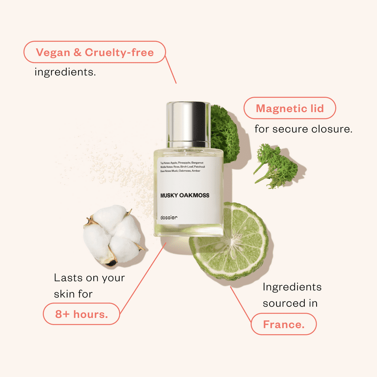 Dossier Musky Oakmoss Eau De Parfum, Inspired by Creed's Aventus