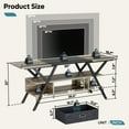 Bestier Gaming TV Stand with LED Light for TVs Up to 65 Inches