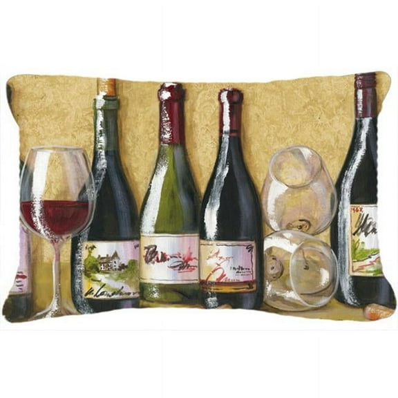 Carolines Treasures Wine Du Vin by Malenda Trick Fabric Decorative Pillow