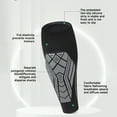 thumbnail image 3 of Tnobhg 1Pc Calf Compression Sleeves Anti-collision Non-slip Breathable Shin Splints Pain Relief Men Women Outdoor Running Cycling Sports Leg Protector Brace, 3 of 7